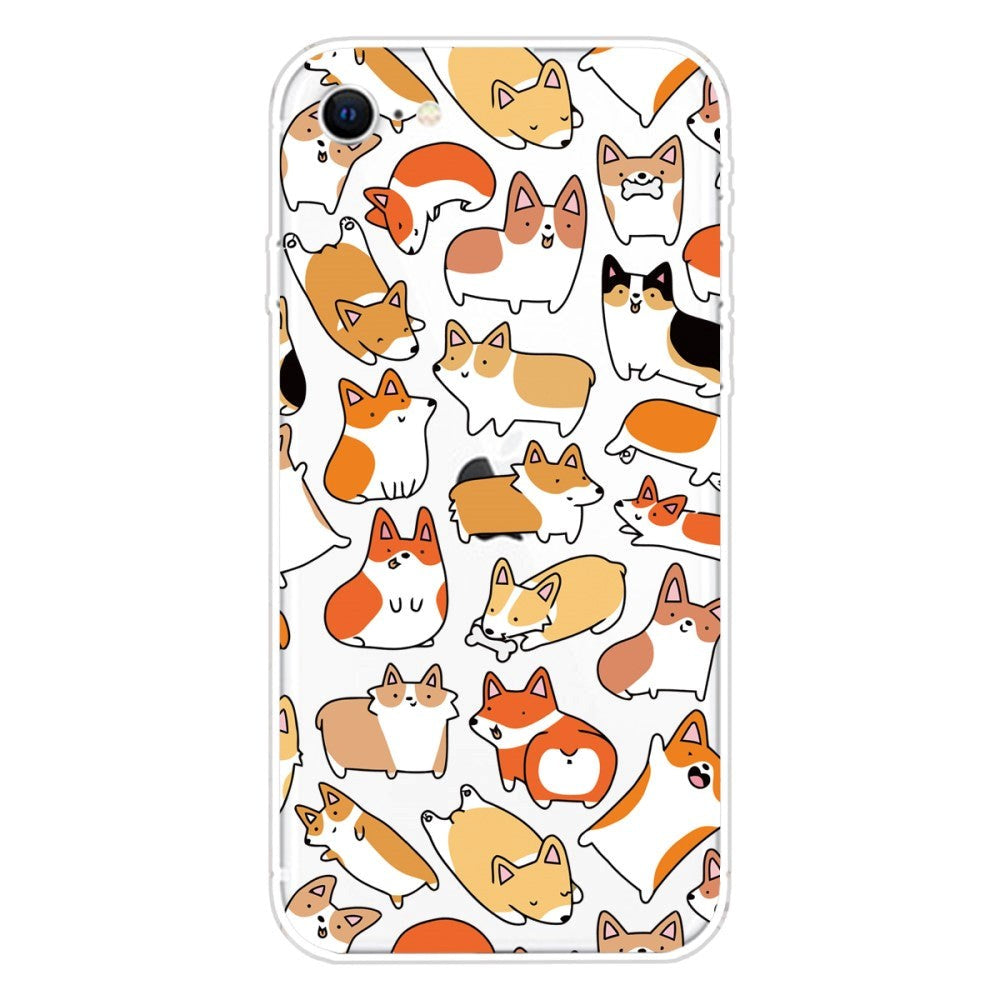 iPhone SE (2022 / 2020) / 8 / 7 Flexible Transparent Plastic Case with Print - Animals