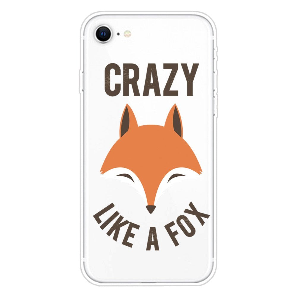 iPhone SE (2022 / 2020) / 8 / 7 Flexible Transparent Plastic Case with Print - Like a Fox