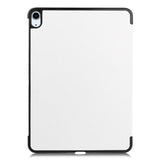 EIDERWOOD iPad Air 10.9-11" (2024-2020) Litchi Tri-Fold Leather Case - White