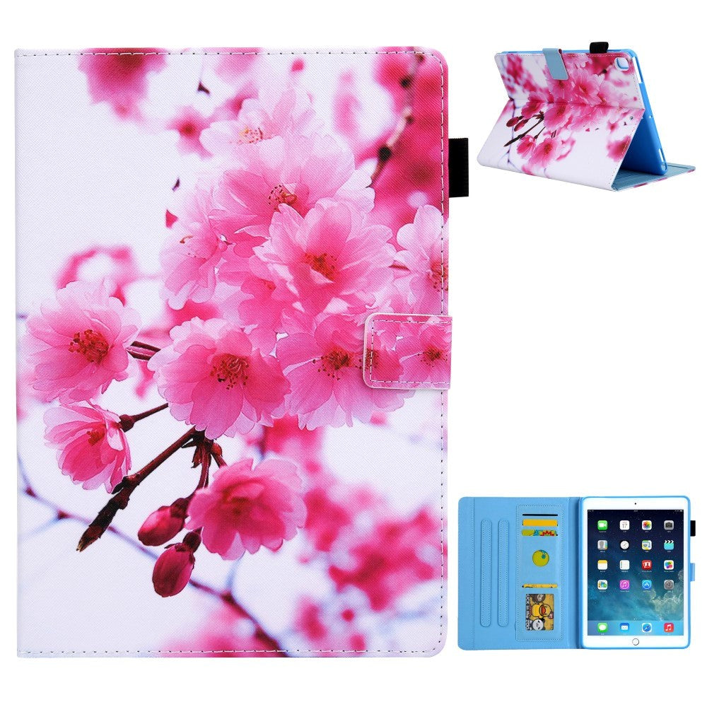 iPad 10.2" (2021 / 2020 / 2019) / Air (2019) / Pro 10.5" Leather Case w. Stand - Flowers