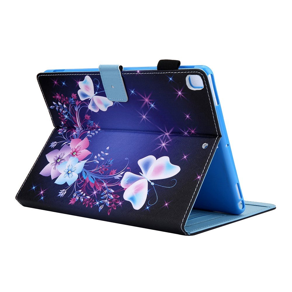 iPad 9.7 (2018-2017) / iPad Air / iPad Air 2 Leather Case w. Stand - Flowers and Butterflies