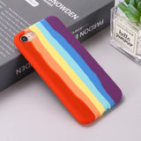 iPhone SE (2022 / 2020) / 8 / 7 Flexible Silicone Case - Rainbow