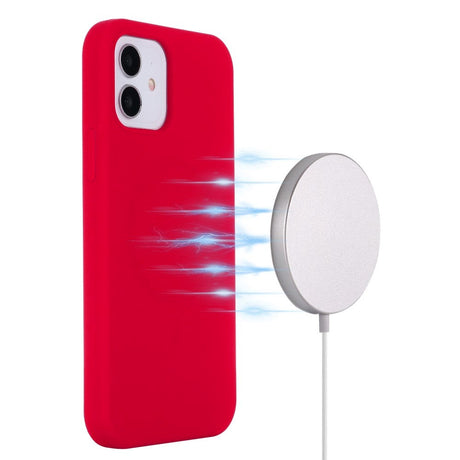 iPhone 12 / 12 Pro Silicone Case - MagSafe Compatible - Red