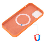 iPhone 12 / 12 Pro Silicone Case - MagSafe Compatible - Orange