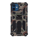 EIDERWOOD iPhone 12 Mini Camouflage Tough Case w. Kickstand - Brown / Green