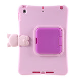 PEPKOO iPad 10.2" (2021 / 2020 / 2019) Kids Case w. Stand & Pig - Pink