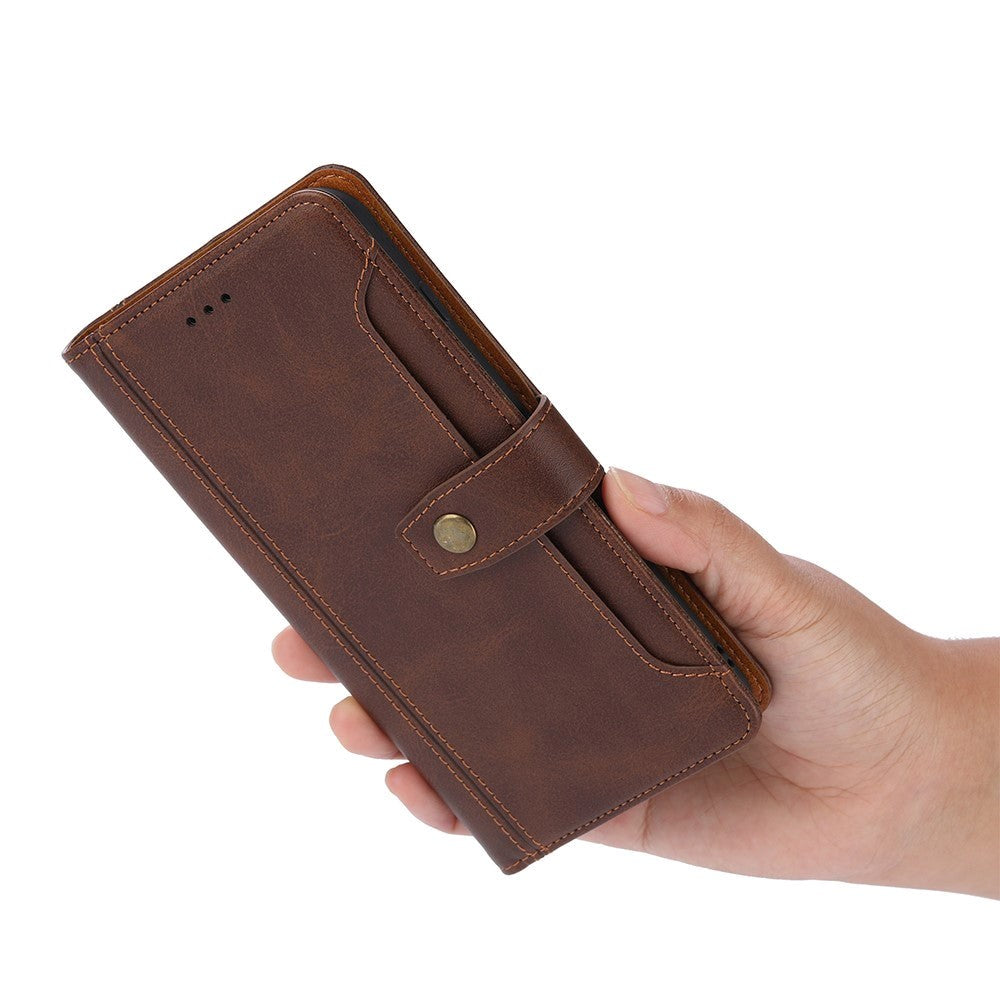 iPhone SE (2022/2020)/8/7 Leather Case w. Card Holder - Brown