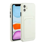 EIDERWOOD iPhone 12 Mini Flexible Plastic Case with Cardholder - White