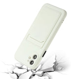 EIDERWOOD iPhone 12 Mini Flexible Plastic Case with Cardholder - White