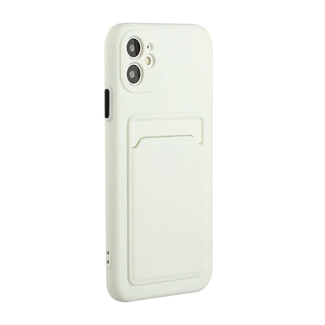 EIDERWOOD iPhone 12 Mini Flexible Plastic Case with Cardholder - White