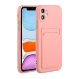 EIDERWOOD iPhone 12 Mini Flexible Plastic Case with Cardholder - Pink