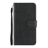 iPhone 8 Plus / 7 Plus Leather Flip Case with Wallet and Strap - Black