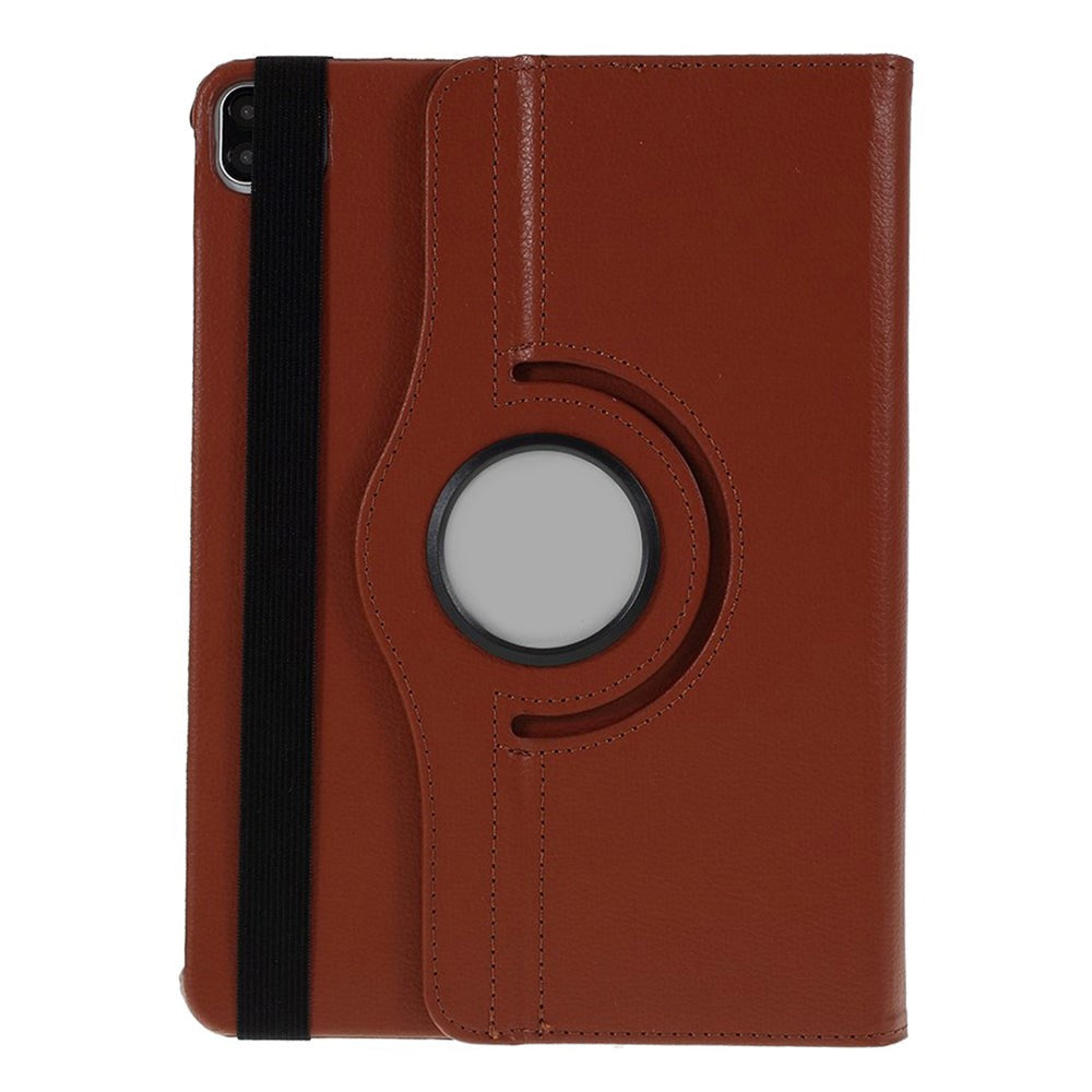 iPad Pro 12.9" (2022/2021) Leather Case w. 360 Degree Stand - Brown