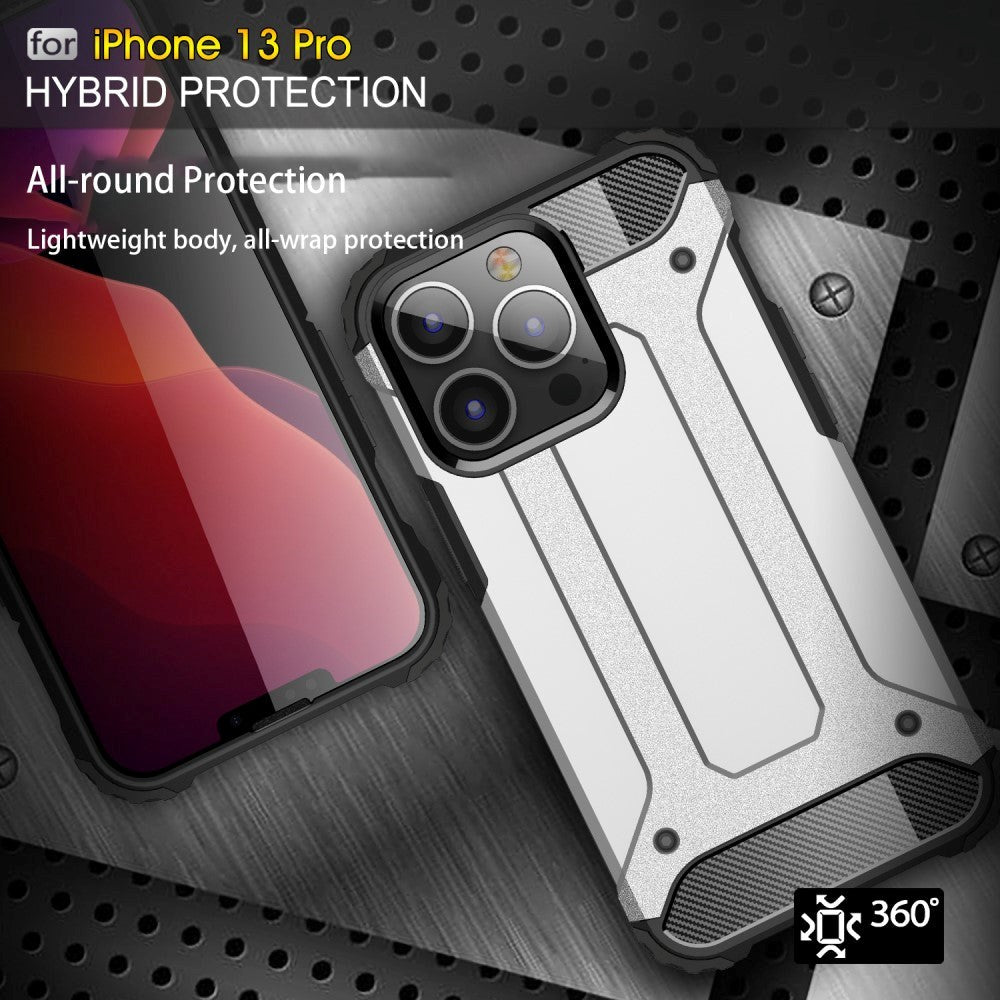 iPhone 13 Pro Armor Guard Tough Case - Silver