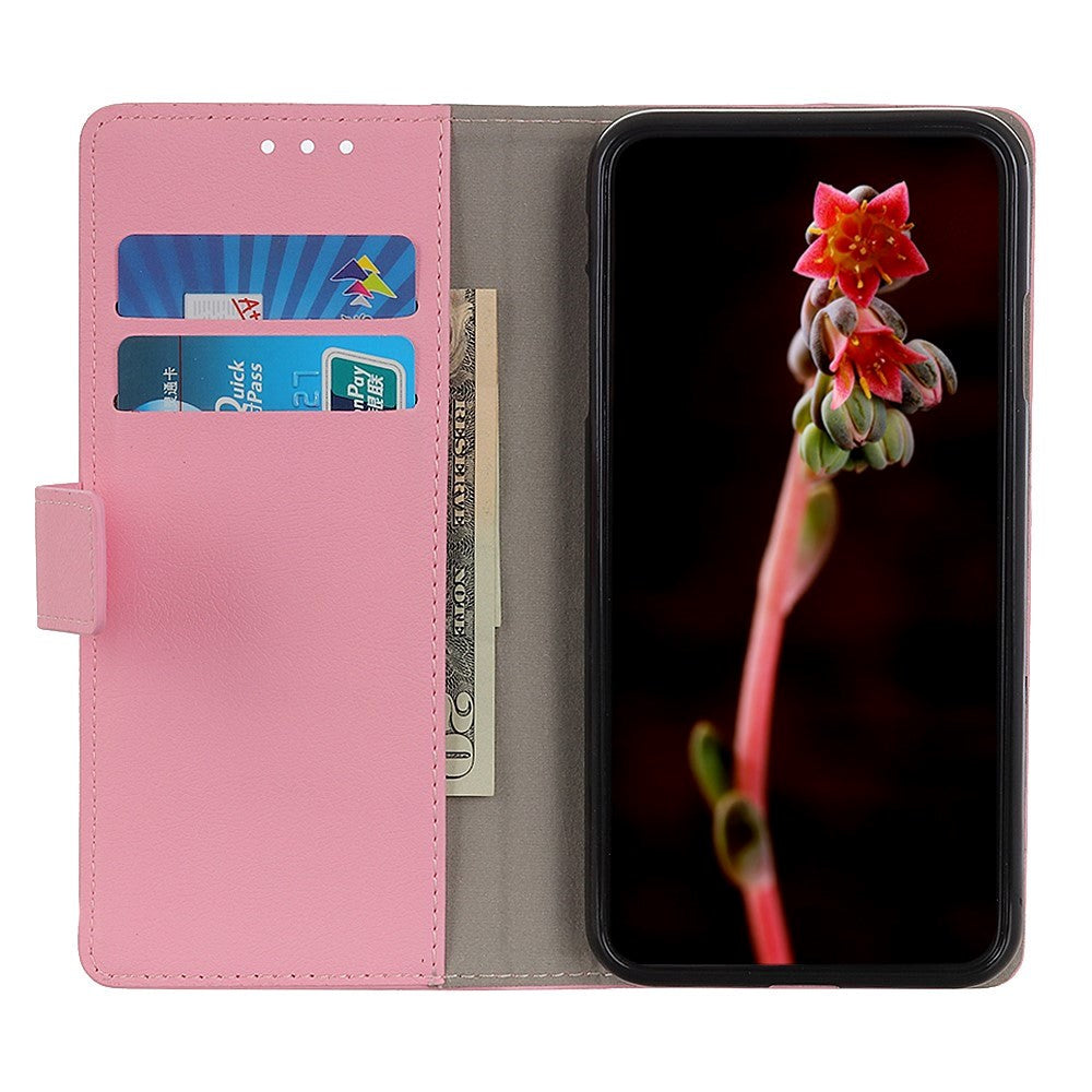 iPhone 13 Pro Single Leather Wallet Case - Pink