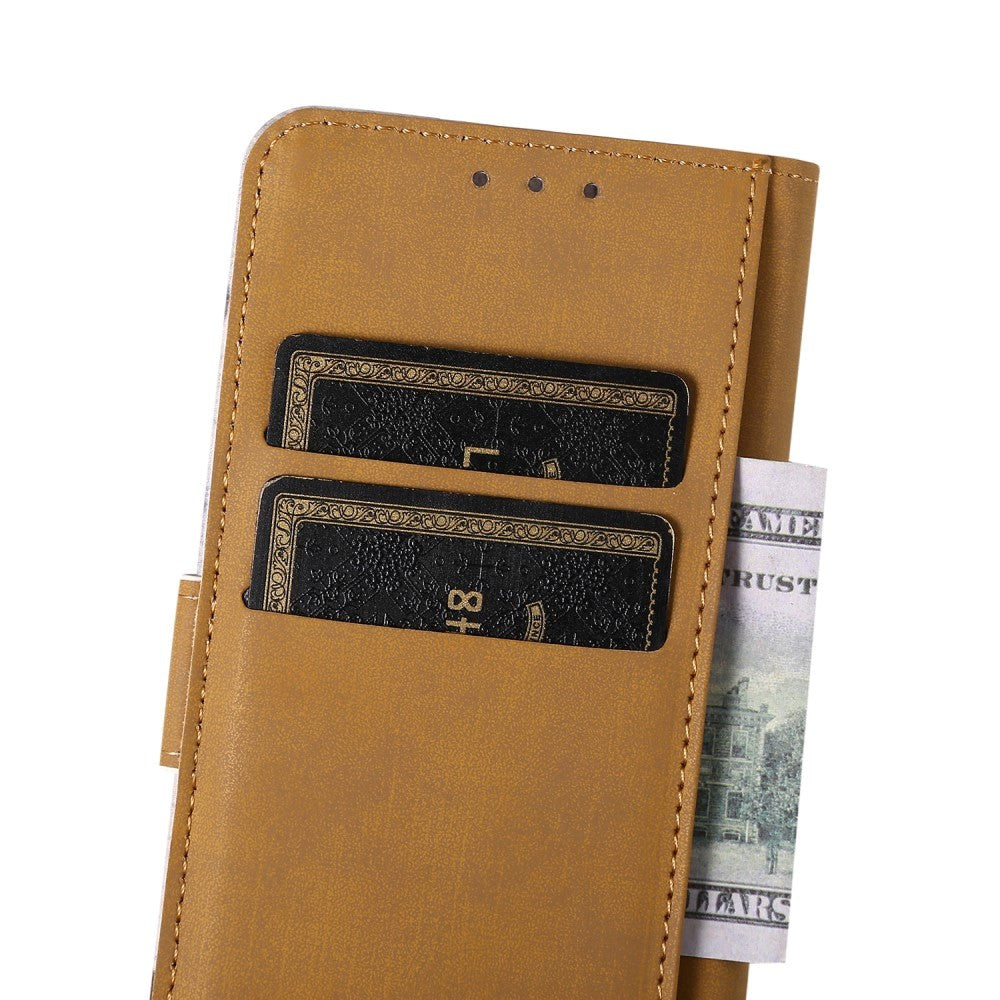 iPhone 13 Pro Max Leather Wallet Case - Wood