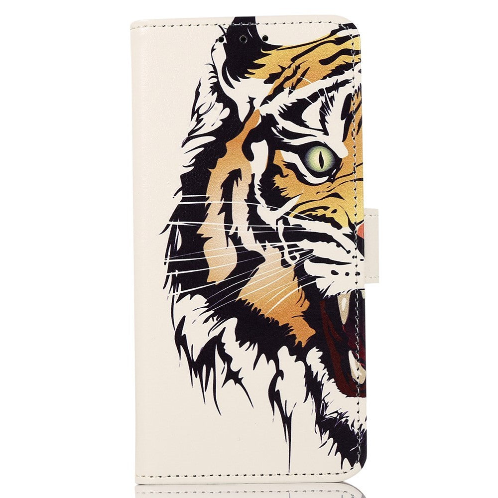 iPhone 13 Pro Max Leather Wallet Case - Tiger