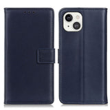 iPhone 13 Leather Wallet Case - Blue