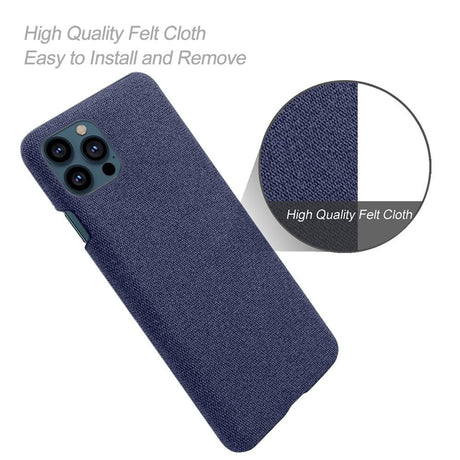 iPhone 13 Pro KSQ Fabric Plastic Case - Blue