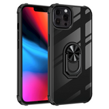 iPhone 13 Pro Tough Case w. Magnetic Kickstand - Transparent / Black