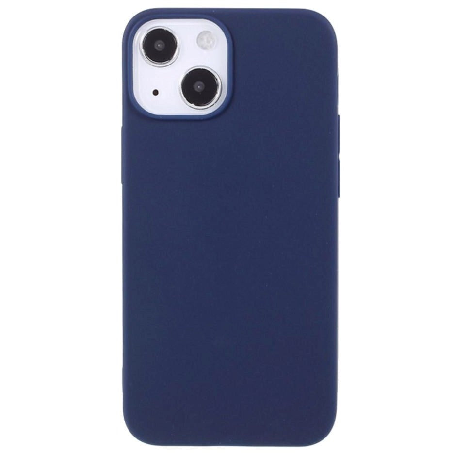 iPhone 13 Flexible TPU Plastic Back Case - Dark Blue