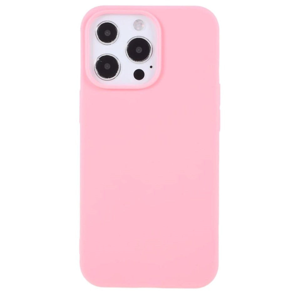 iPhone 13 Pro Max Flexible TPU Plastic Back Case - Pink