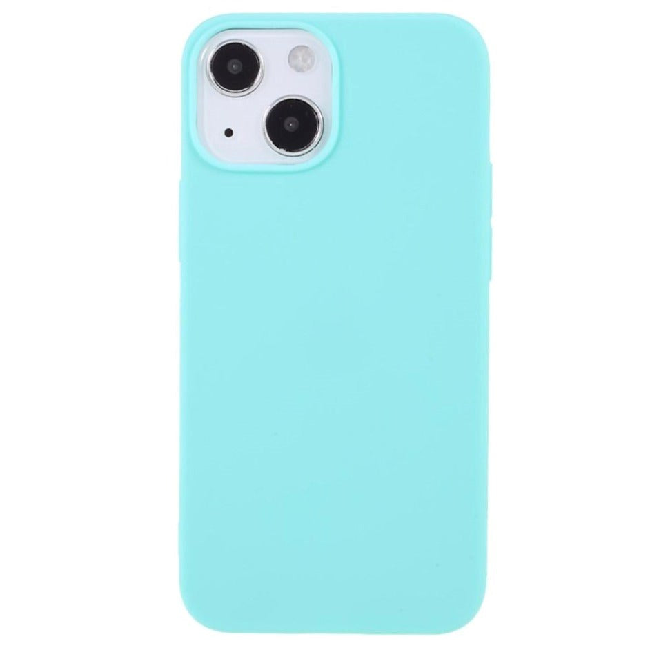 iPhone 13 Mini Flexible TPU Plastic Back Case - Cyan