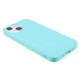 iPhone 13 Mini Flexible TPU Plastic Back Case - Cyan