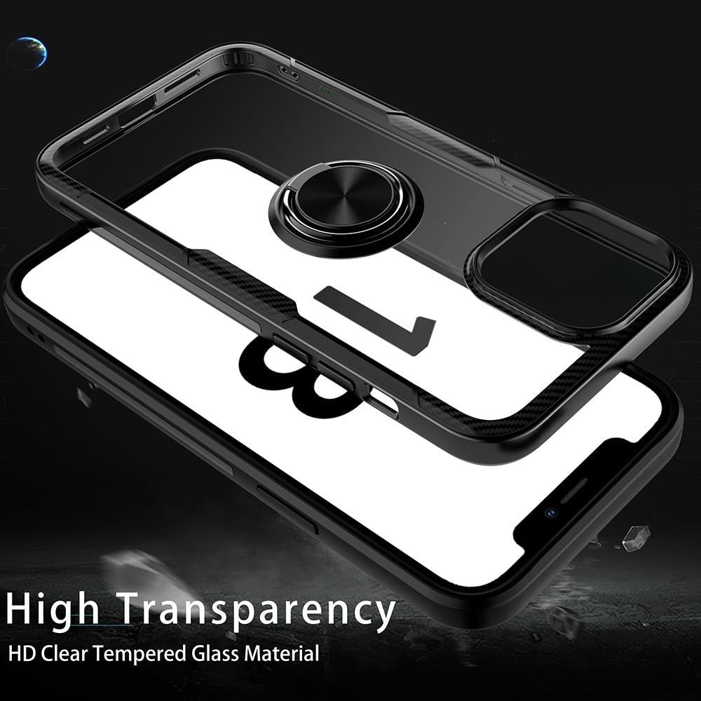 iPhone 13 Pro Max Tough Case w. Magnetic Kickstand - Transparent / Blue