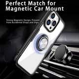 iPhone 13 Pro Tough Case w. Magnetic Kickstand - Transparent / Blue