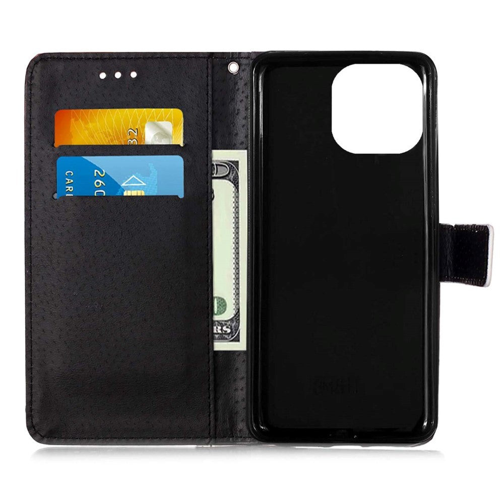 iPhone 13 Pro Leather Wallet Case & Strap - Cat & Kitten