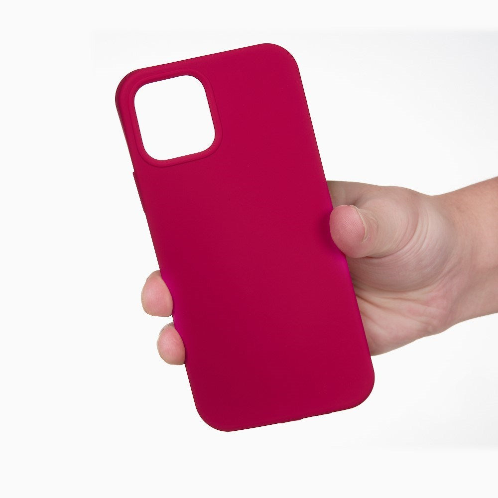 EIDERWOOD iPhone 13 Lined Silicone Case - Dark Red