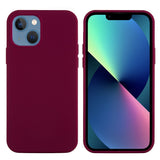 EIDERWOOD iPhone 13 Lined Silicone Case - Wine Red