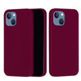EIDERWOOD iPhone 13 Lined Silicone Case - Wine Red