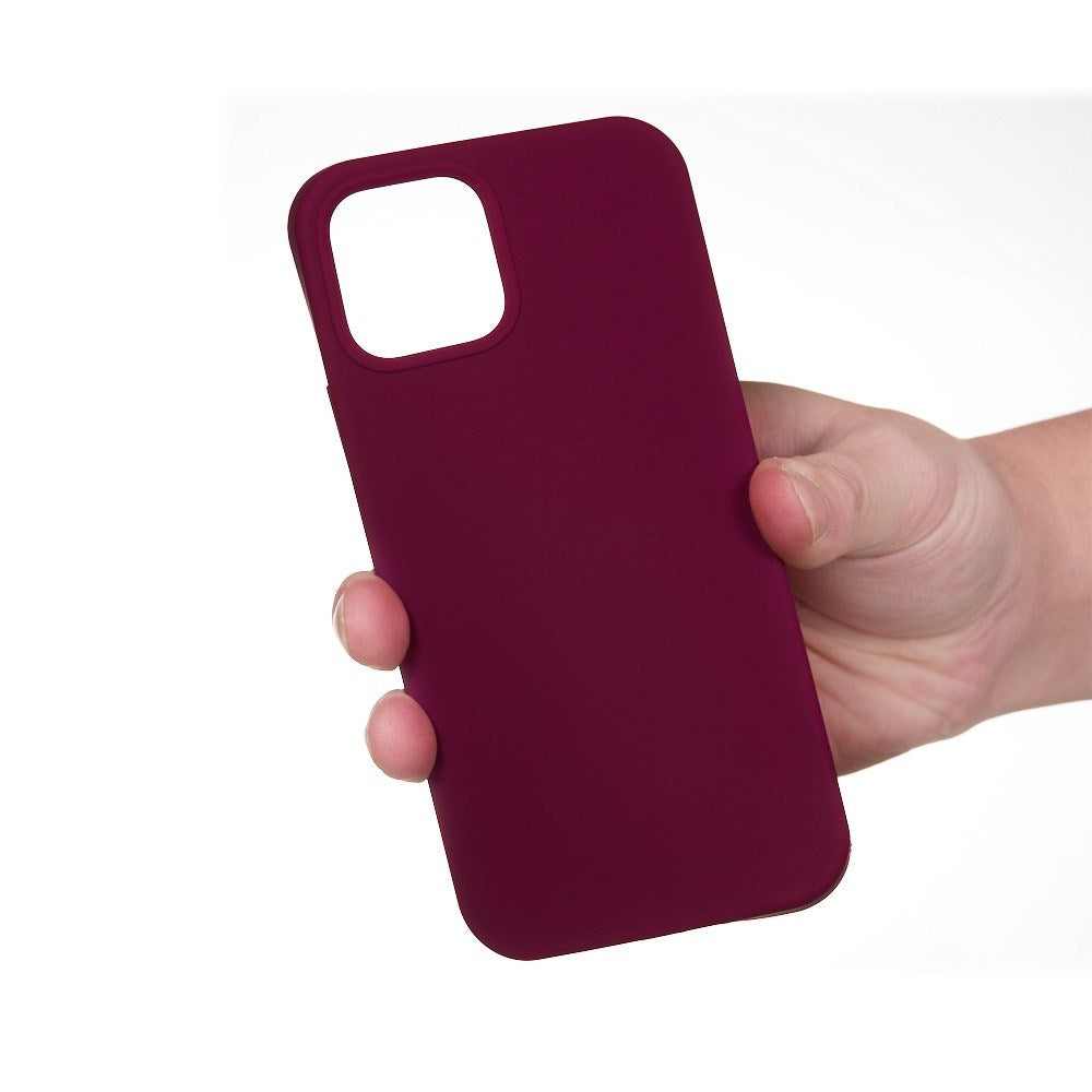 EIDERWOOD iPhone 13 Lined Silicone Case - Wine Red