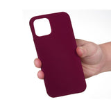 EIDERWOOD iPhone 13 Lined Silicone Case - Wine Red