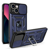 iPhone 13 Tough Case w. Magnetic Kickstand & Cam Slider - Blue