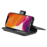 EIDERWOOD iPhone 13 Mini Flip Case with Card Holder - Black