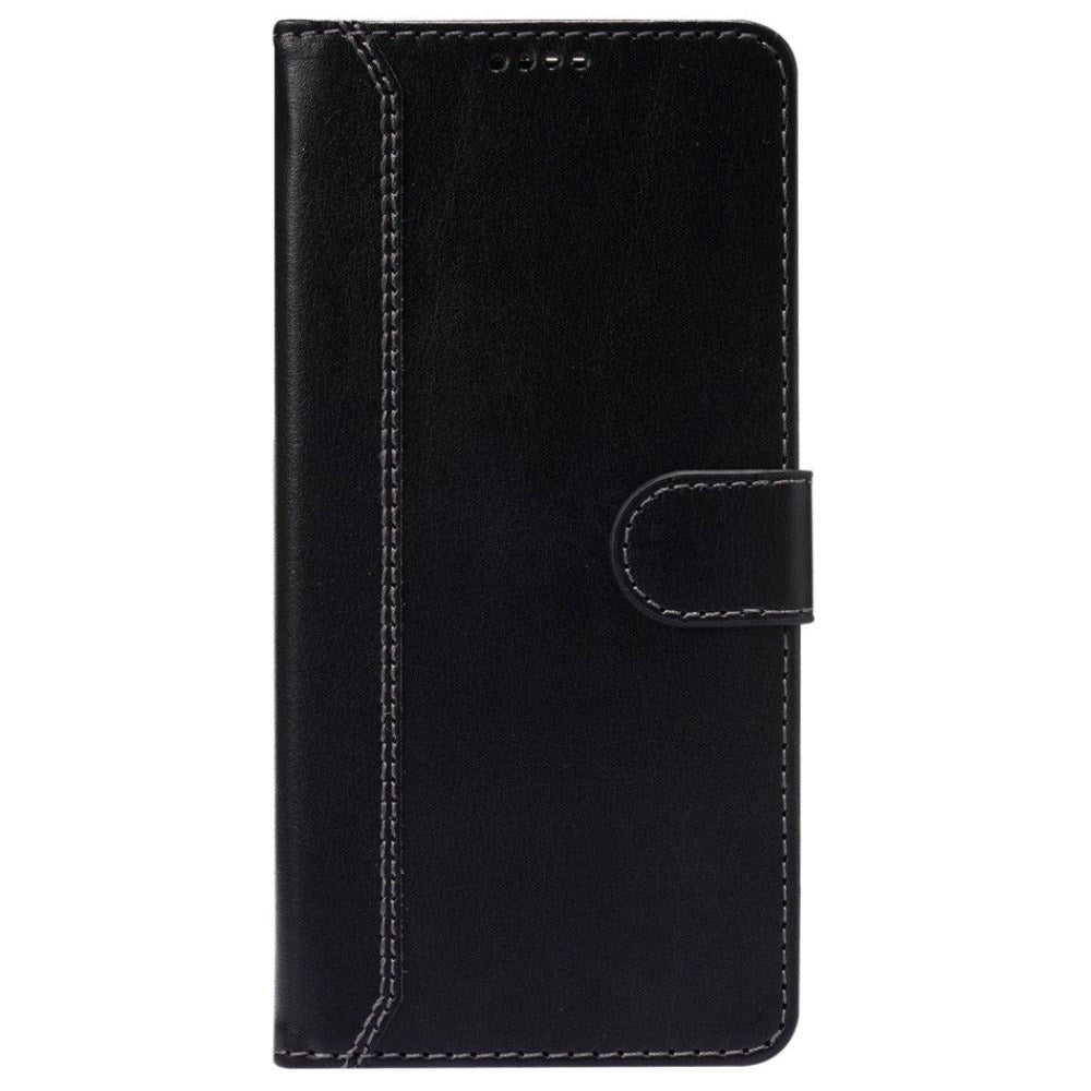 iPhone SE (2022/2020)/8/7 Wallet Case - Vertical Needlework - Black