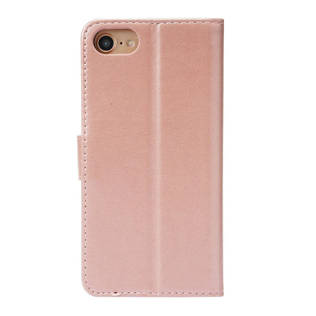 iPhone SE (2022/2020)/8/7 Wallet Case - Vertical Needlework - Rose Gold