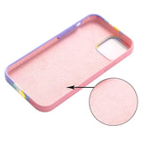 iPhone 13 Pro Max Flexible Silicone Case - Rainbow - Pink