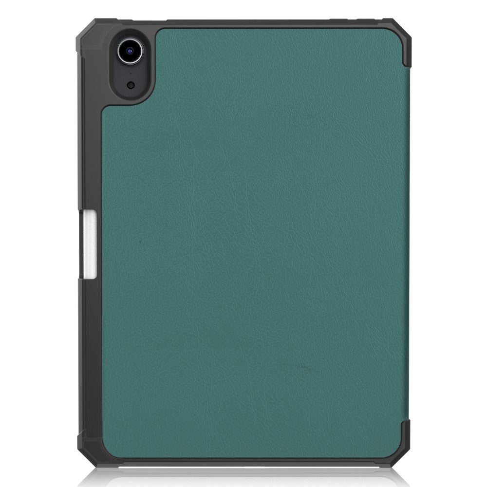 iPad Mini (2021) - Foldable Case w. Stand & Stylus Pen Holder - Dark Green