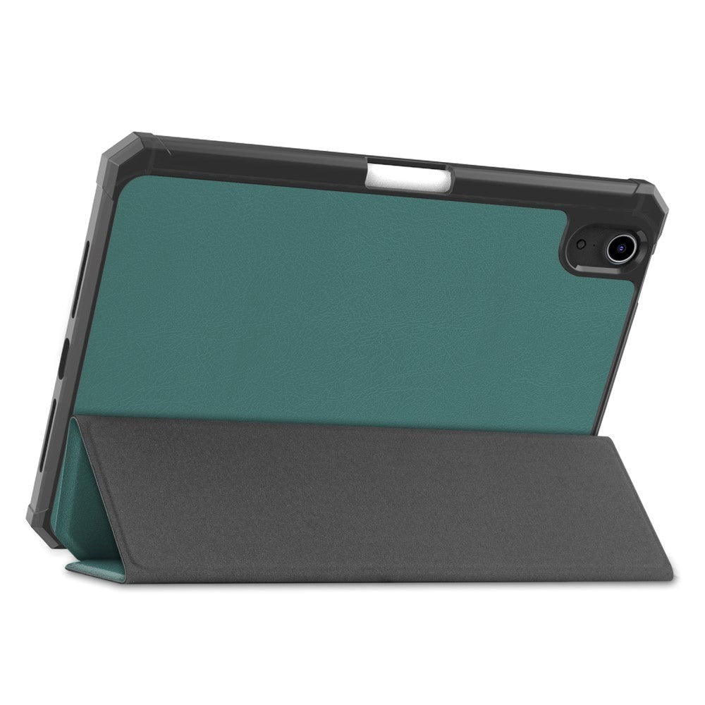 iPad Mini (2021) - Foldable Case w. Stand & Stylus Pen Holder - Dark Green