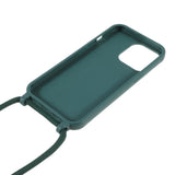 iPhone 13 Pro Flexible Plastic Case w. Hand Strap - Green