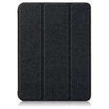 iPad Mini (2024 / 2021) Tri-fold Flip Case w. Apple Pencil Holder - Black