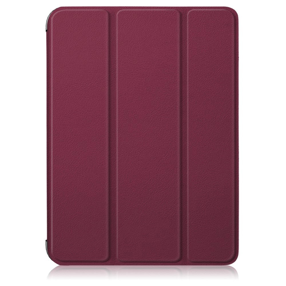 iPad Mini (2021) Tri-fold Flip Case w. Apple Pencil Holder - Wine Red