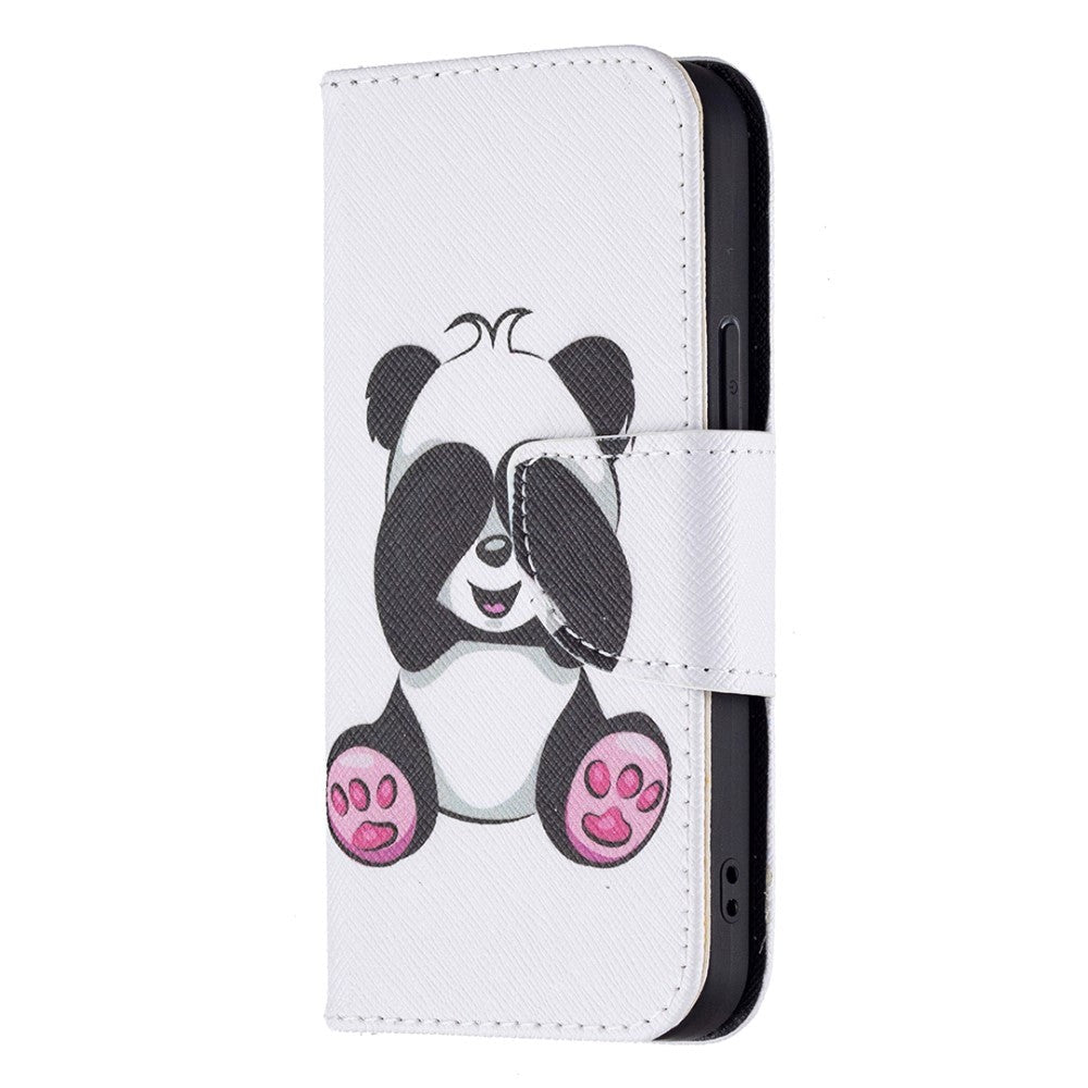 iPhone 13 Leather Wallet Case - Panda