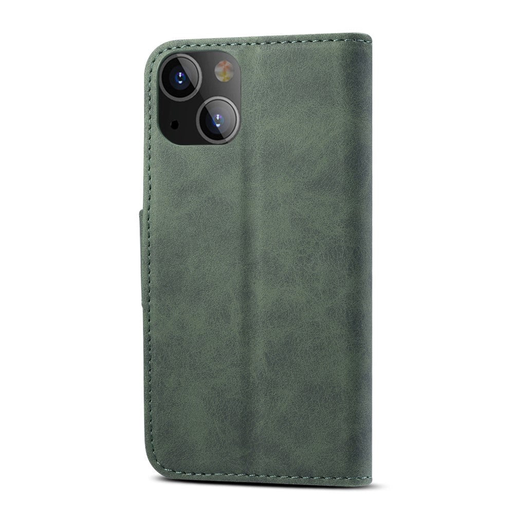 iPhone 13 Leatherette Wallet Case - Green