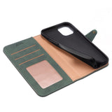 iPhone 13 Leatherette Wallet Case - Green