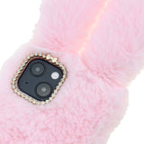 iPhone 13 Soft Fur Case - Pink Rabbit